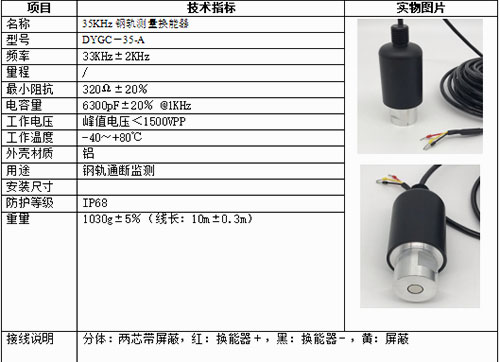 铁轨换能器