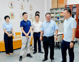 晋安区总工会党组书记潘达一行莅临大禹电子调研指导