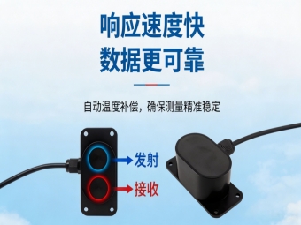 大禹电子双探头测距传感器助力露天矿山挖掘机主动防撞预警