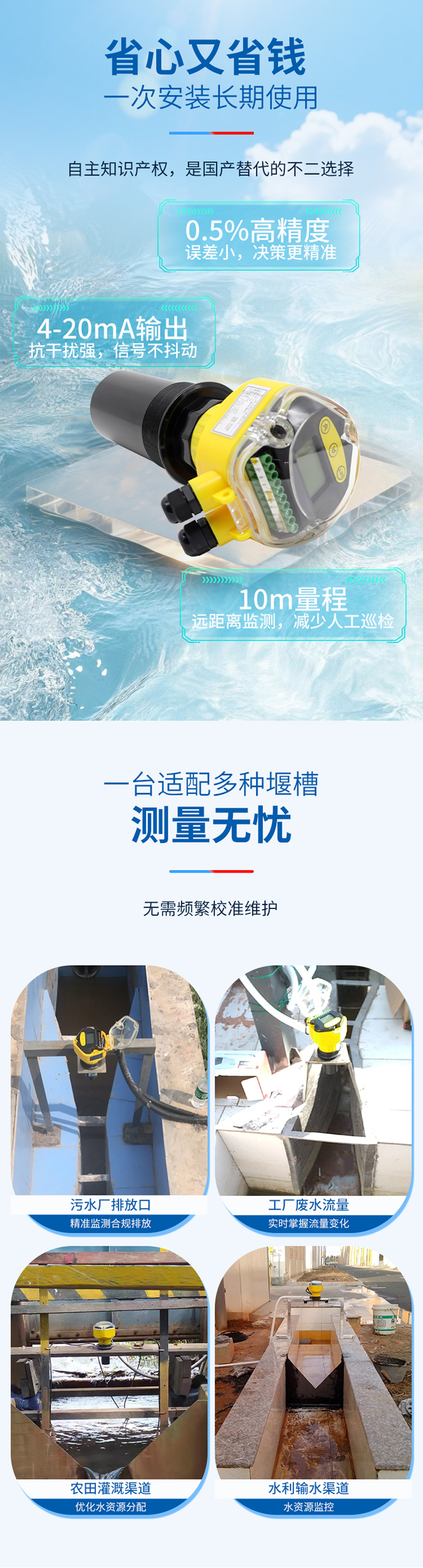 一体式超声波明渠流量计-（M78×2螺纹-ABS材质-10米量程_03.jpg